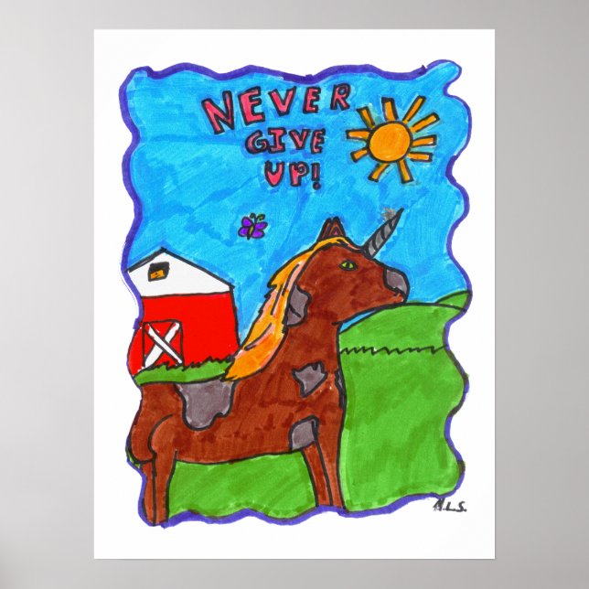 Gib nie Poster auf (Vorne)