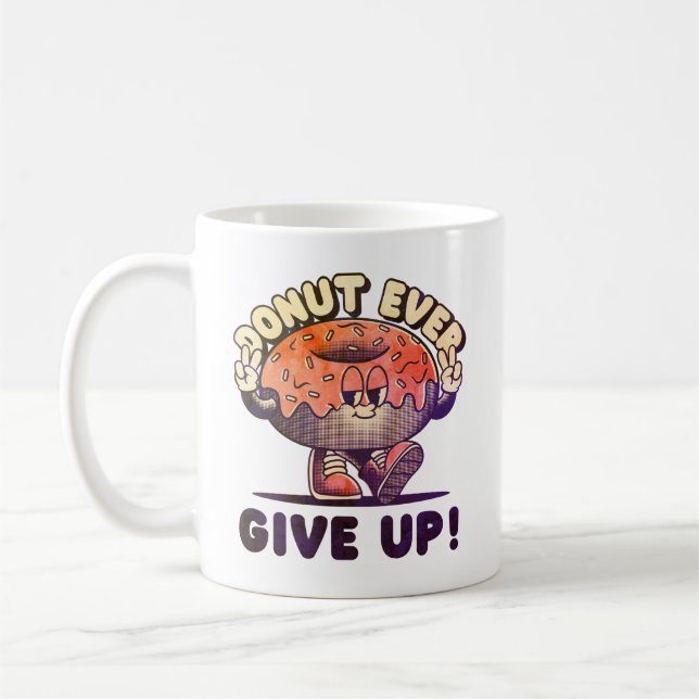 Gib niemals auf kaffeetasse (Links)