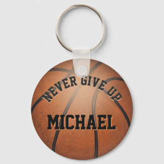Gib niemals den Basketball-Schlüsselanhänger auf! Schlüsselanhänger
