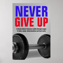 Gib niemals die Fitness der Bodybuilding Motiviere