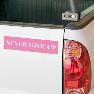 Gib niemals Motivierend Autoaufkleber auf