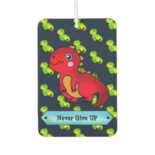 Gib niemals Red Motivierend Dinosaurier Trex auf Autolufterfrischer