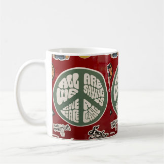 Gib Peace a chance Hippie Coffee Tasse