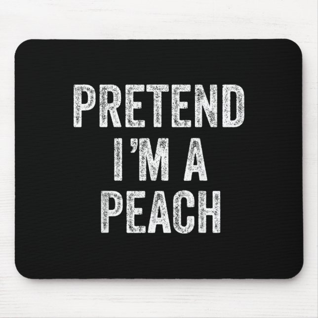 Gib vor, ein Pfirsich-Frucht-Geschenk-Halloween-Sh Mousepad (Vorne)