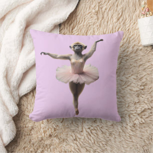 Gibbon-Affen-Ballett-Tänzer in einem Tutu, Kissen