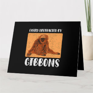 Gibbon Ape Monkey Funny 2 Karte