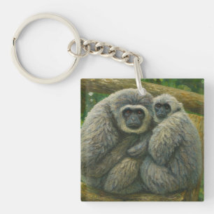 Gibbon Companies - Emotional Wildlife Portrait Schlüsselanhänger