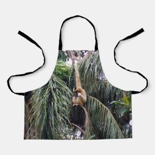 Gibbon Monkey, der nur herumhing, Kinder-Schürze Schürze