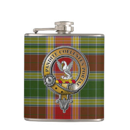 Gibbs Gibsone Tartan & Abzeichen Flachmann