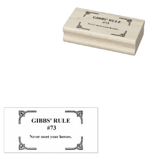 Gibbs' Regel 73 Gummistempel