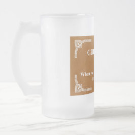 Gibbs' Regel 91 Mattglas Bierglas