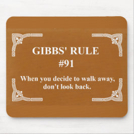 Gibbs' Regel 91 Mousepad