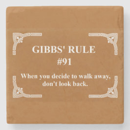 Gibbs' Regel 91 Steinuntersetzer
