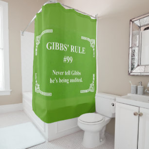 Gibbs' Regel 99 Duschvorhang