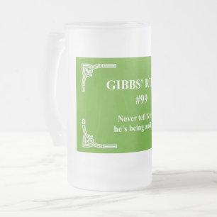 Gibbs' Regel 99 Mattglas Bierglas