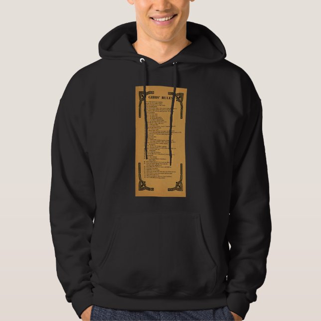 Gibbs' Regeln Hoodie (Vorderseite)