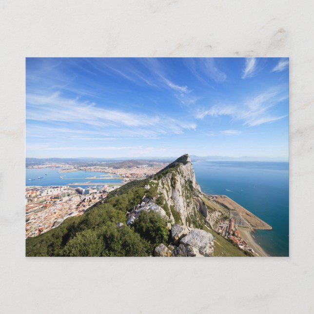 Gibraltar-Felsen Postkarte (Vorderseite)