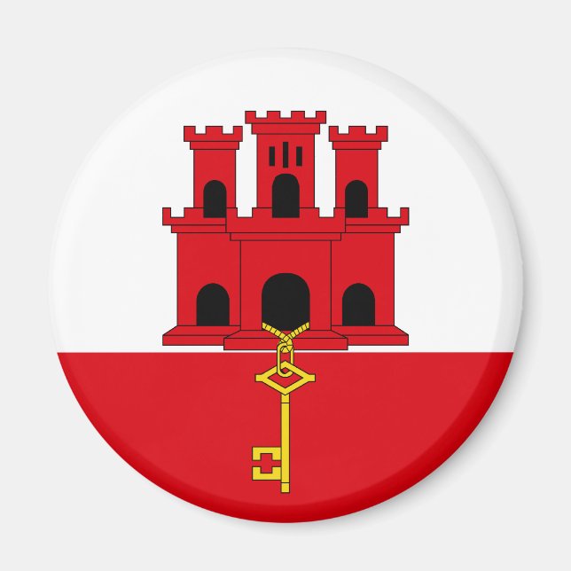 Gibraltar Flag Magnet (Vorne)
