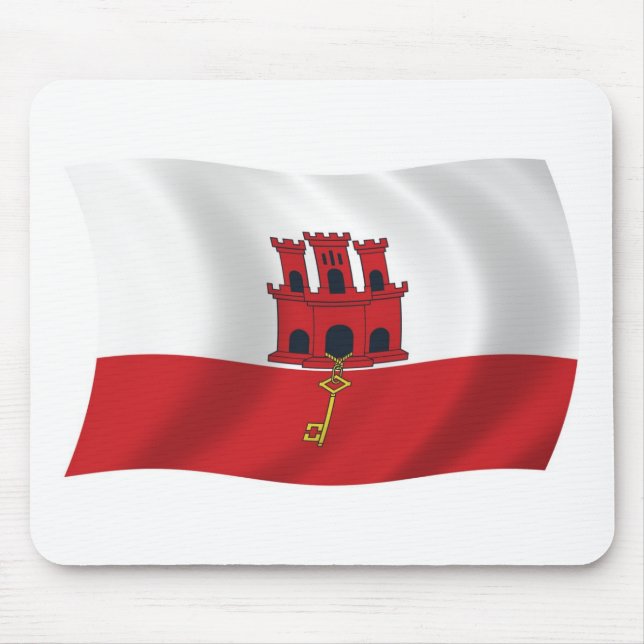 Gibraltar Flag Mousepad (Vorne)