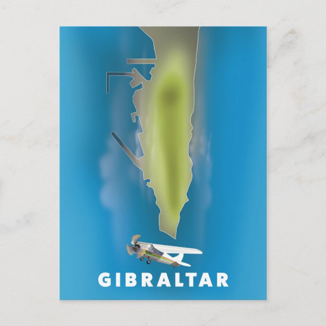 Gibraltar Karte (Vorderseite)