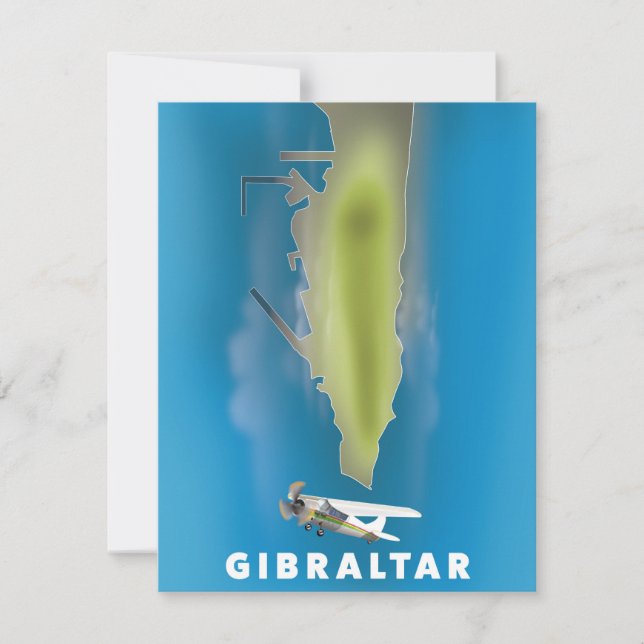 Gibraltar Karte (Vorderseite)