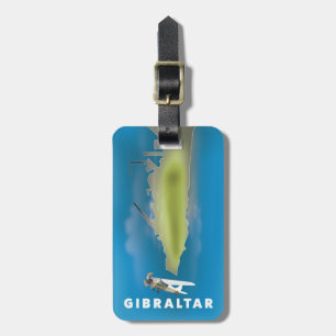 Gibraltar Karte Gepäckanhänger
