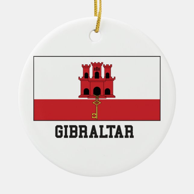 Gibraltar Keramik Ornament (Vorne)