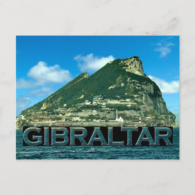 Gibraltar Postkarte (Vorderseite)