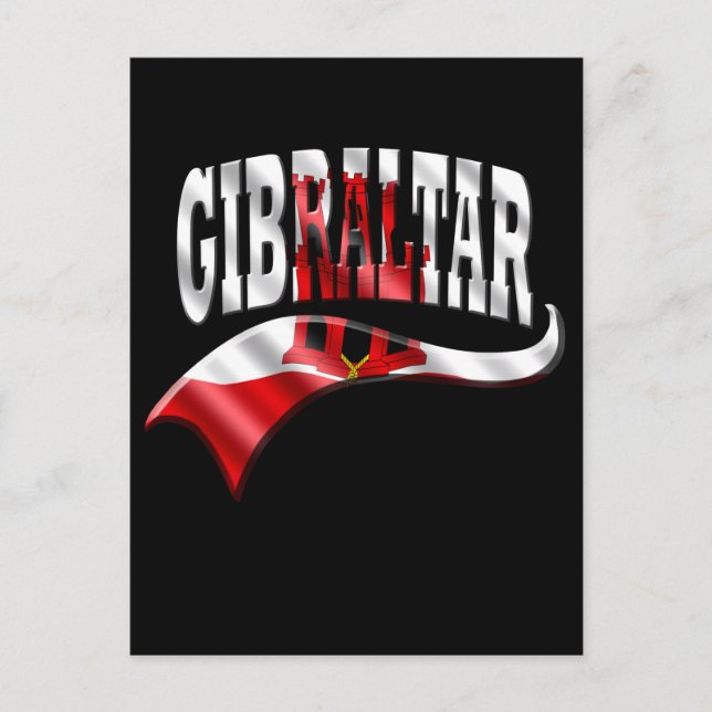 Gibraltar Postkarte (Vorderseite)