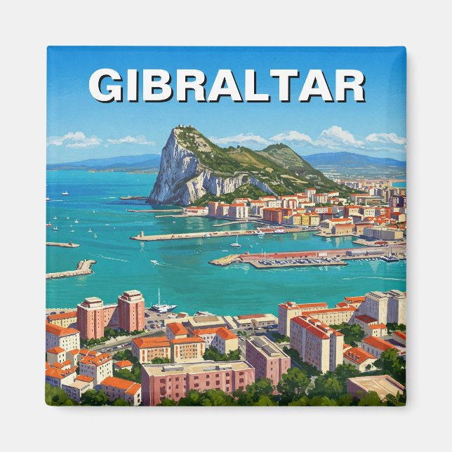 Gibraltar Reise Magnet (Vorne)