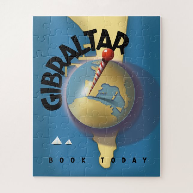 Gibraltar Reiseplakat (Vertikal)