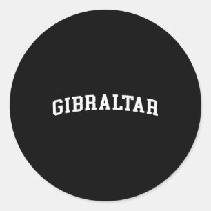 Gibraltar runder aufkleber