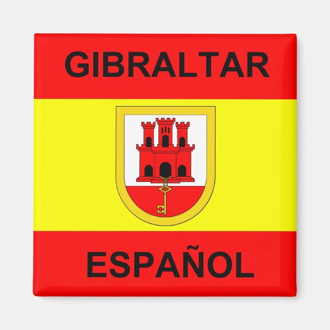 Gibraltar Spanisch Magnet (Vorne)