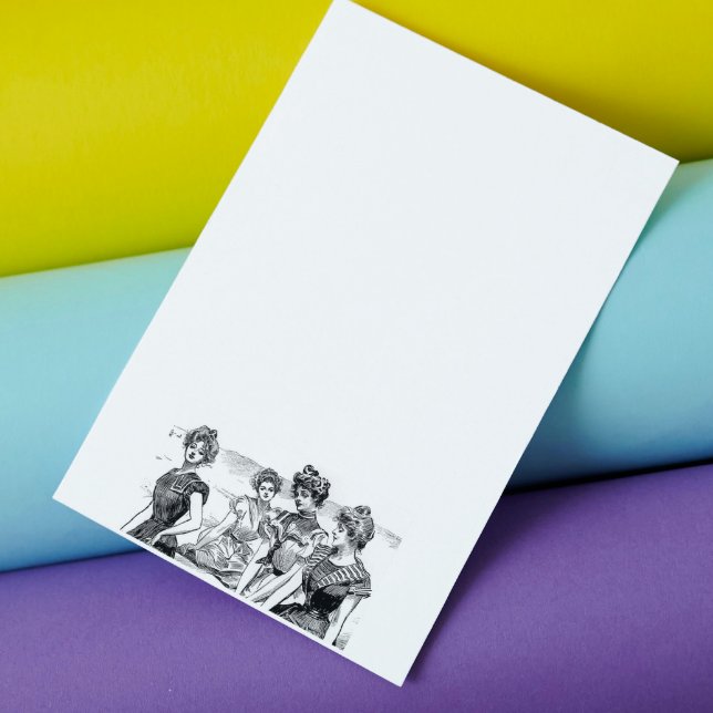 Gibson Girls am Strand Briefpapier (Von Creator hochgeladen)