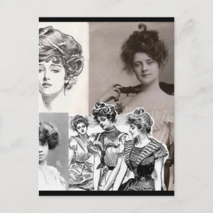 Gibson Girls Postkarte