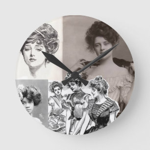 Gibson Girls Runde Wanduhr