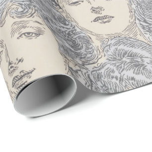 Gibson Girls Viktorianisch Geschenkpapier