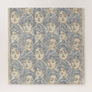 Gibson Girls viktorianisches Frauenmode-Muster