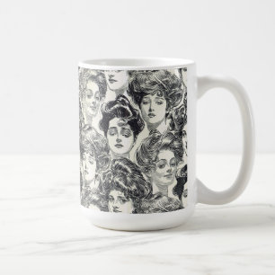 Gibson Girls von Charles Dana Gibson Circa 1902 Kaffeetasse