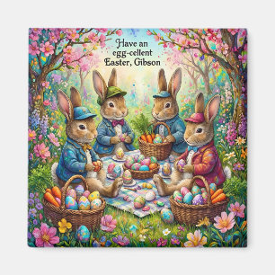 GIBSON ~ Kaninchen und Osterpicknick ~ Magnet