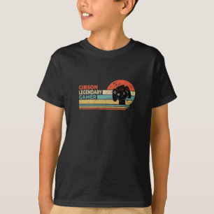 Gibson Legendary Gamer Personalisiertes Geschenk T-Shirt
