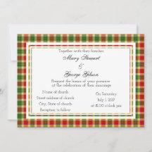 Gibson Scottish Wedding Einladung