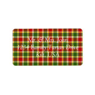 Gibson Tartan Étiquette