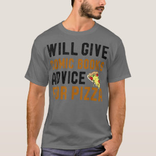 gibt Comic Bücher Ratgeber für Pizza Funny Men W T-Shirt