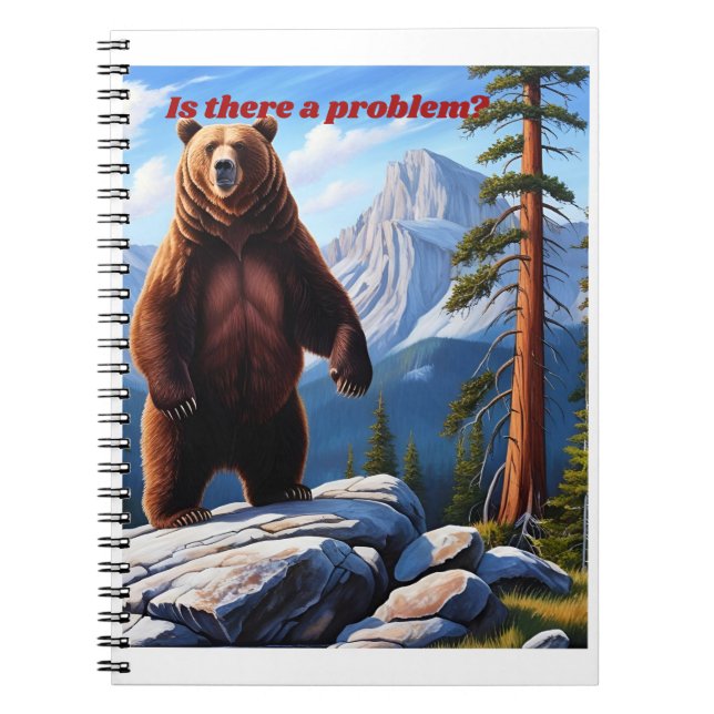 Gibt es ein Problem? - Grizzly Wilderness Notizblock (Vorderseite)