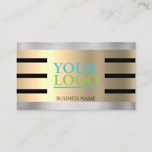 GIBT IHNEN IHR Logo Yel Gold & Silver Blk. Streife Visitenkarte