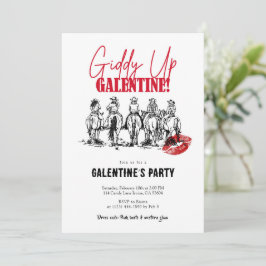 Giddy Up Galentine’s Day Einladung