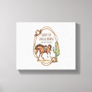 Giddy Up Jingle Horse Leinwanddruck