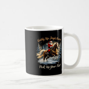 Giddy Up Jingle Pferd holen Sie Ihre Füße Weihnach Kaffeetasse