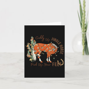 Giddy Up Jingle Pferd holt die Kakteen-Kuh in die Karte